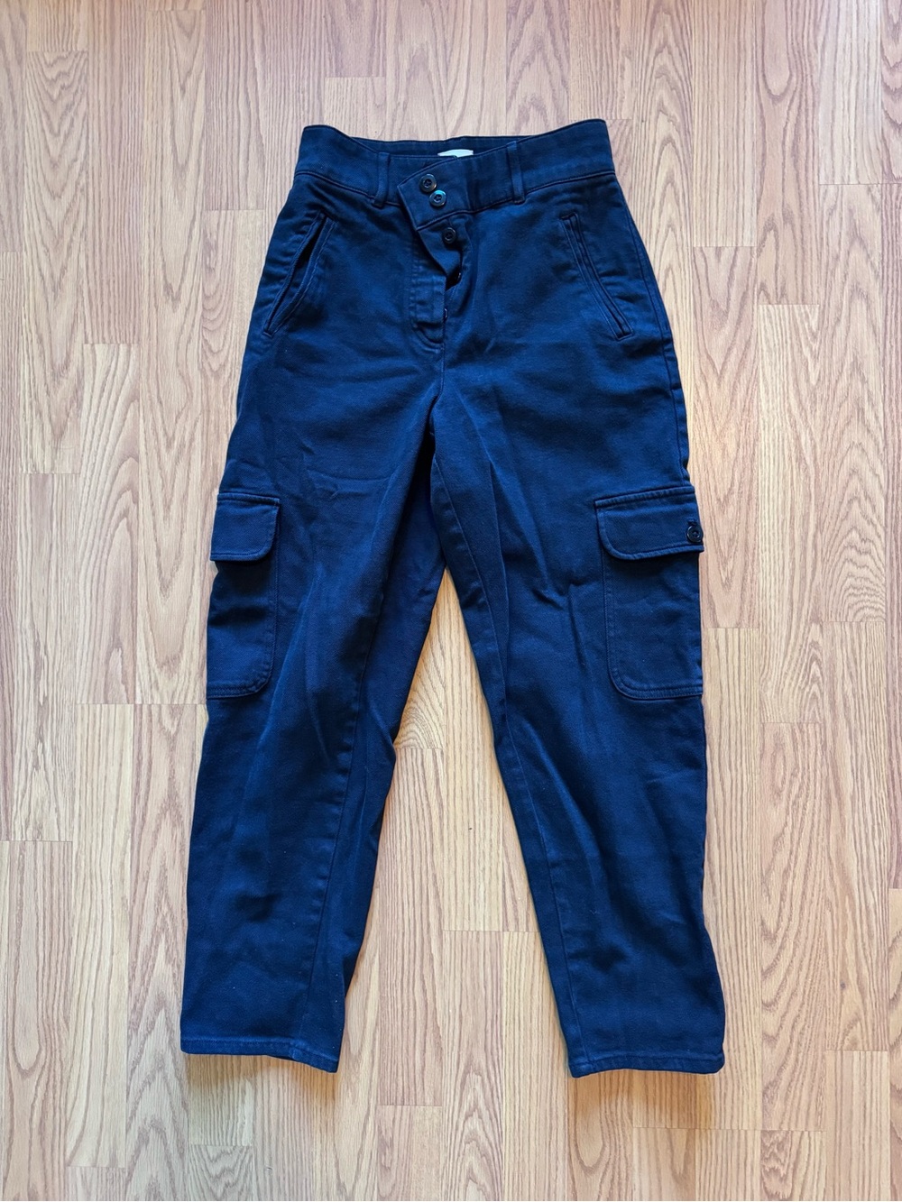 Women’s Wilfred Black Cargo Trousers with Utility Pockets